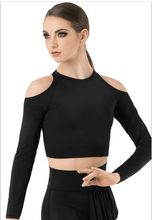 Load image into Gallery viewer, COLD SHOULDER LONG SLEEVE TOP
