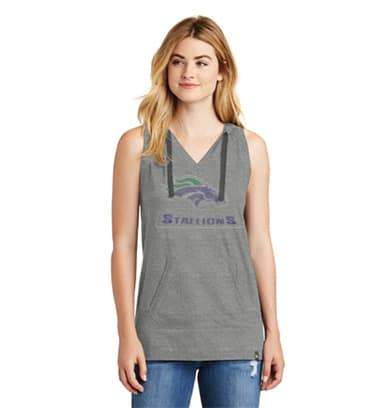 BLEND HOODIE TANK – STALLIONS LOGO