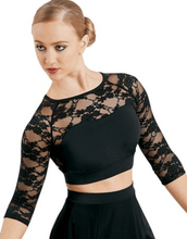 Load image into Gallery viewer, BALERA OPEN BACK LACE CROP TOP
